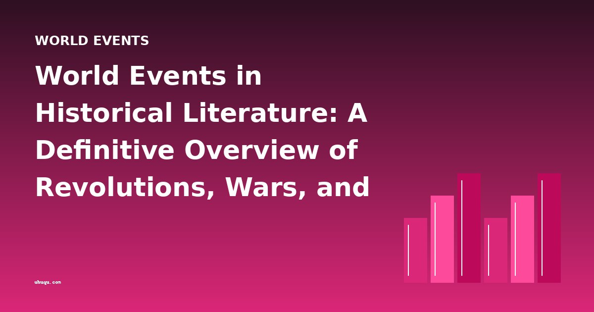 World Events in Historical Literature: A Definitive Overview of Revolutions, Wars, and Imperial Frontiers