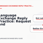 Language Exchange Reply Practice: Request and Reply Examples